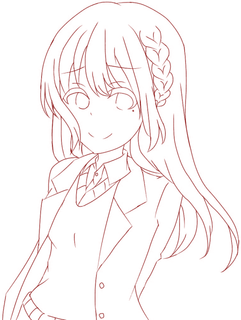 オリキャラ4 線画