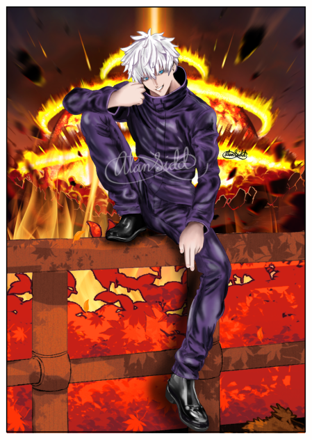 Gojo Satoru from Jujutsu Kaisen fanart