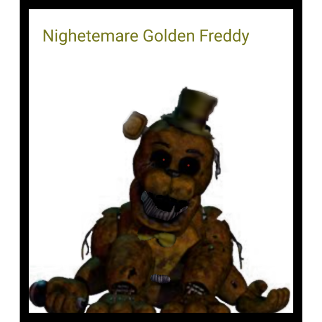 Nighetemare Golden Freddy