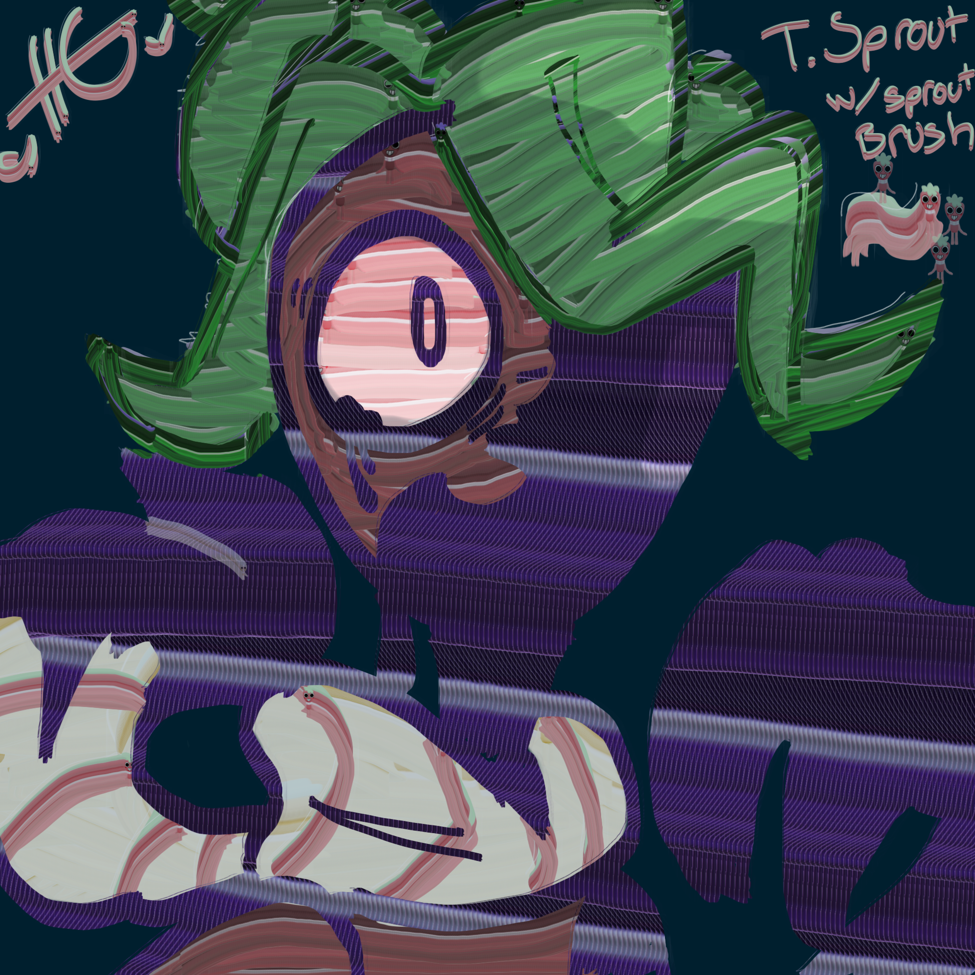 Twisted sprout with the sprout brush =D - ibisPaint
