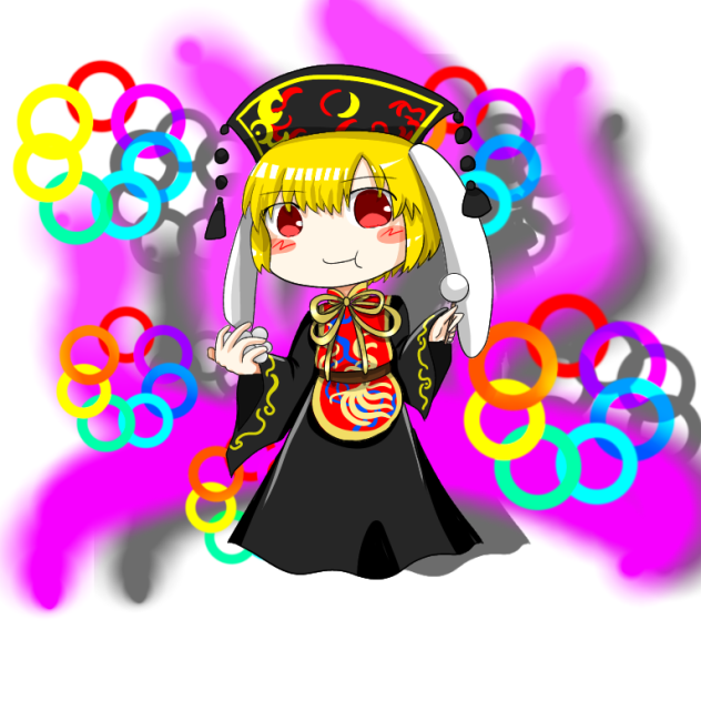 純狐のコスプレをしている鈴瑚