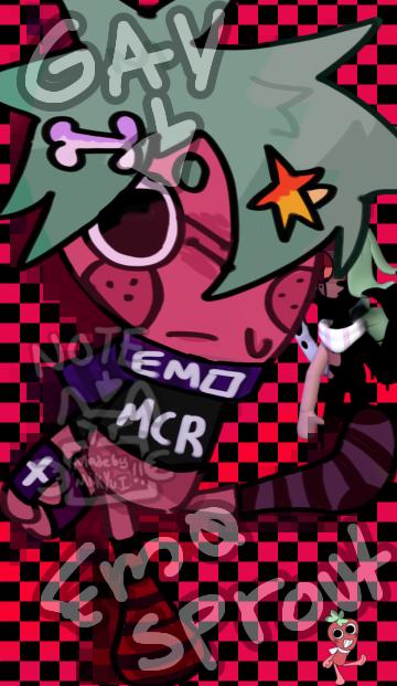 Sprout but emo from diddys world