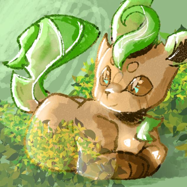 Leafeon (phone drawing)