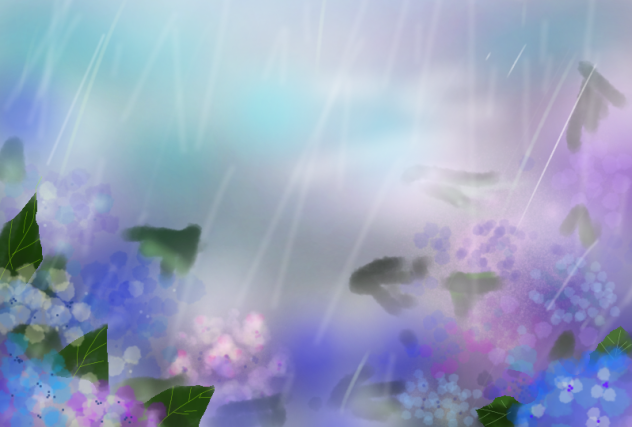 紫陽花背景 Ibispaint