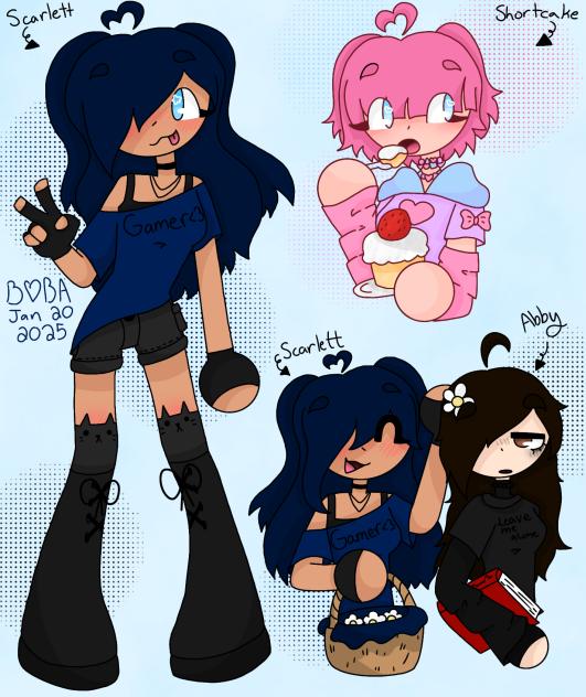 MY 3 OLDEST OC'S IN MY NEWEST ART STYLE