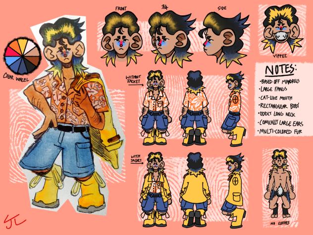 Jetsun Character Ref (redo) - ibisPaint
