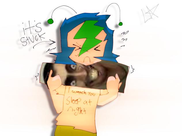 Beep boop stuck in a painting