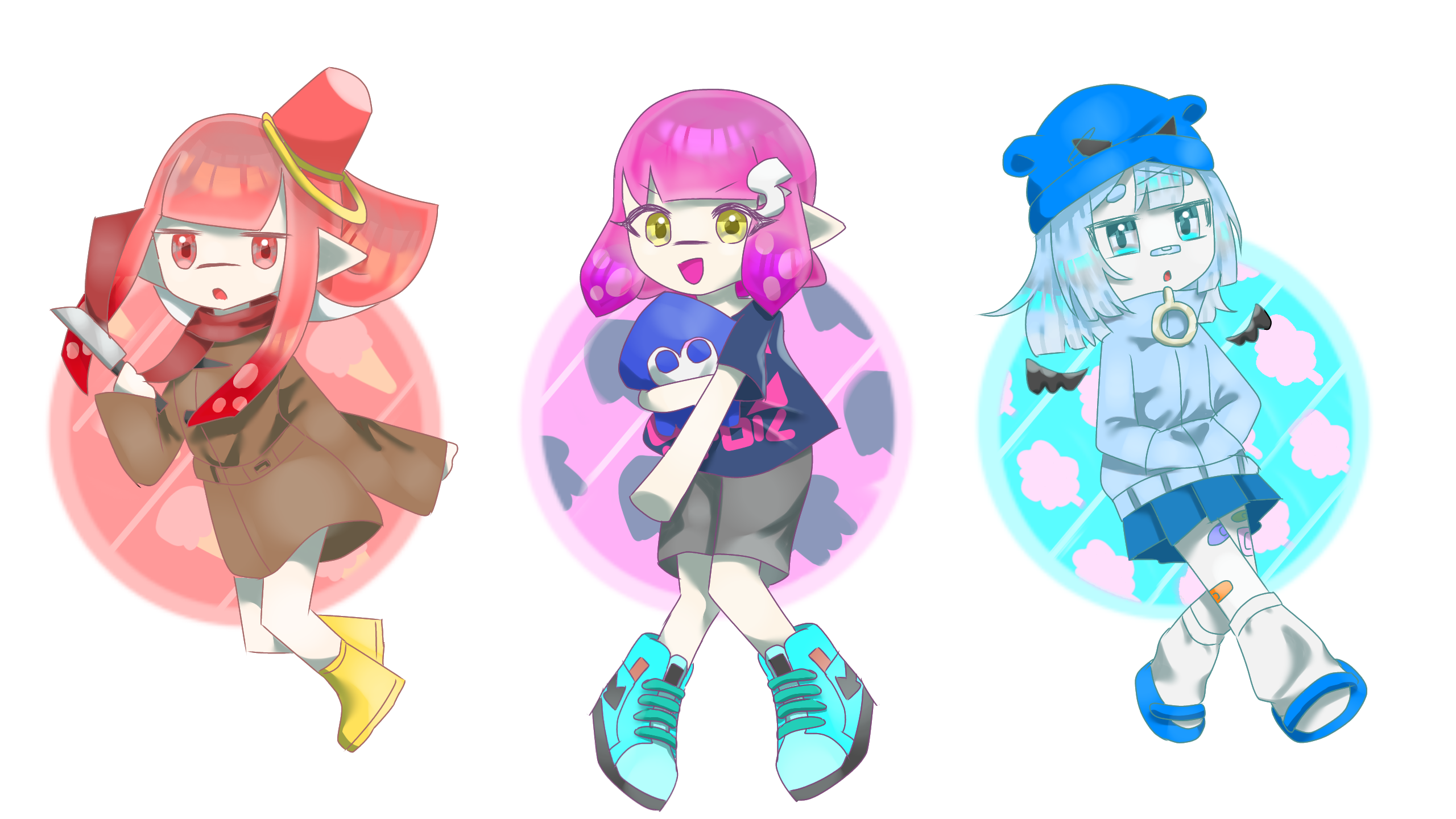 飴玉　絵本キャラクターラフスケッチ３種 景品③ - ibisPaint