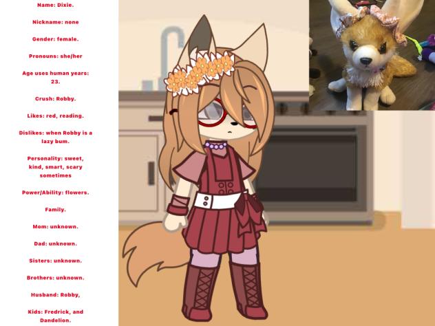 Dixie, Fennec fox, Plushy, Gacha,