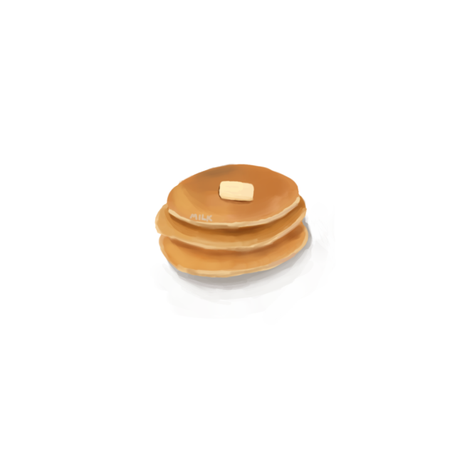 pancake in the void of light