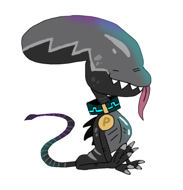 Plum’s Pocket Toons - Alien Poppet