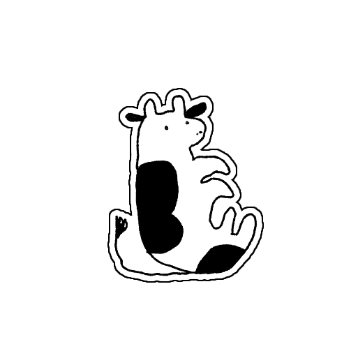 cow stickah