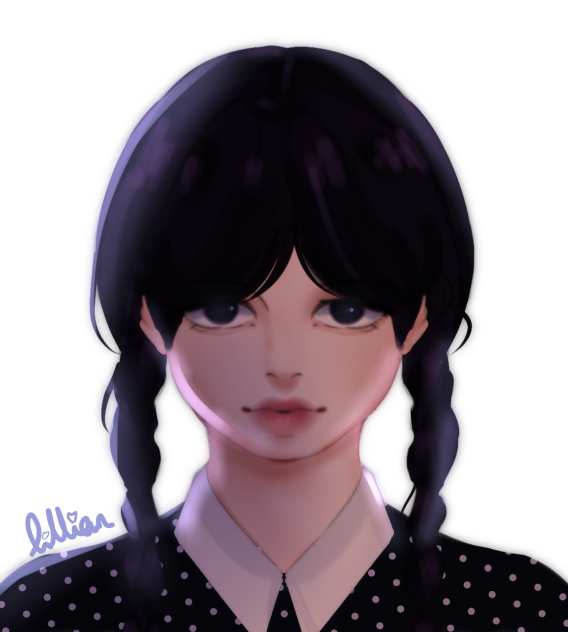 Wednesday Adams fan art 🖤🖤
