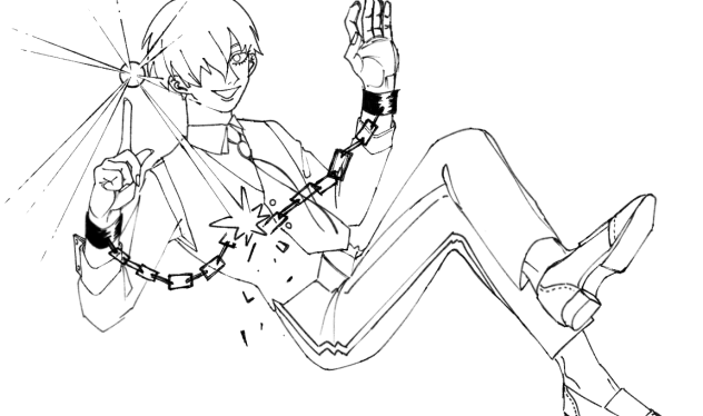 マジック線画