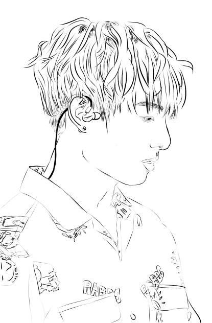 Jungkook profile outline