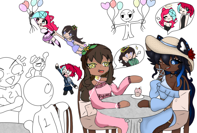 Tea Party Chaos w Requiem - ibisPaint