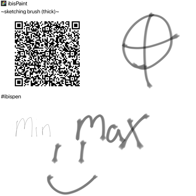 Thick sketching brush