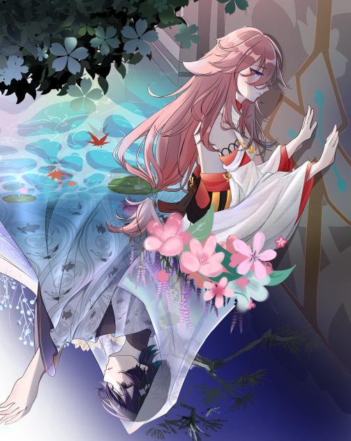 八重神子と国崩