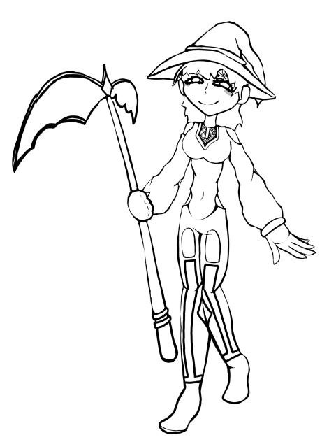 Tall witch lady 😍✨🌌 (CLEAN SKETCH)