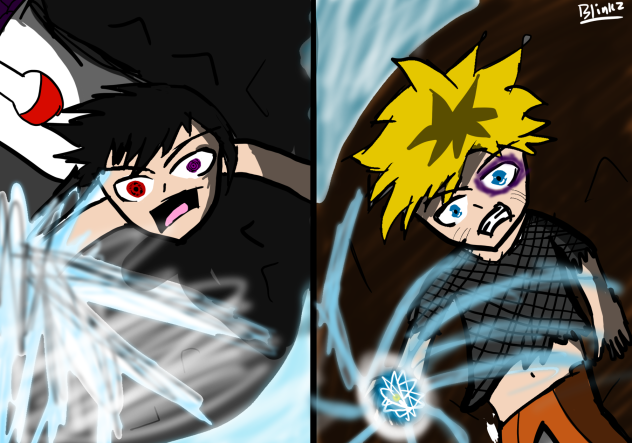 Naruto VS Sauske Moment - ibisPaint
