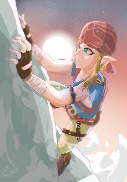 登る