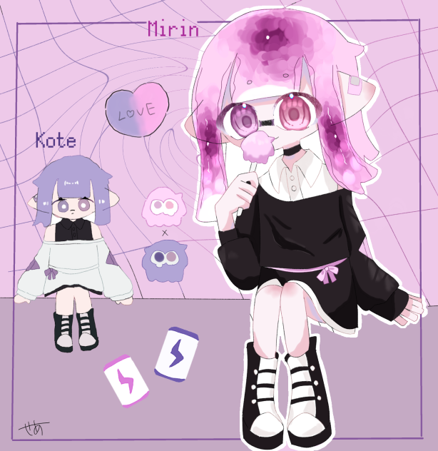 💜×🩷=尊い