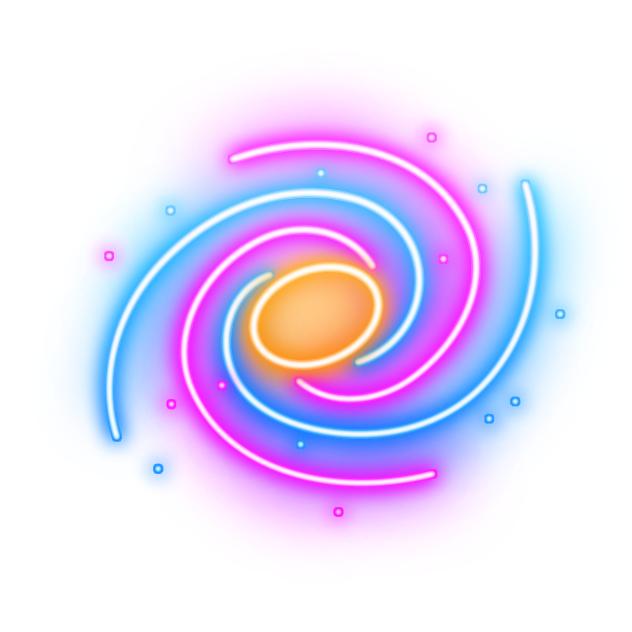 Galaxy neon icon2