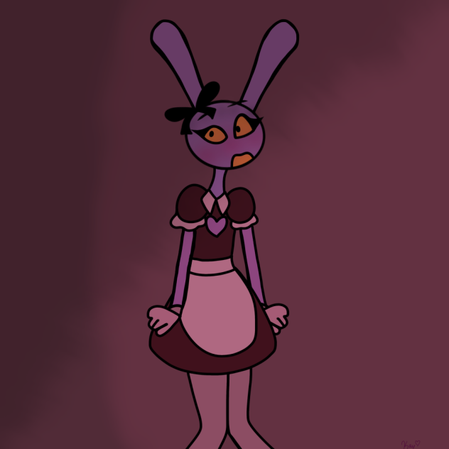 Jax in a maid outfit