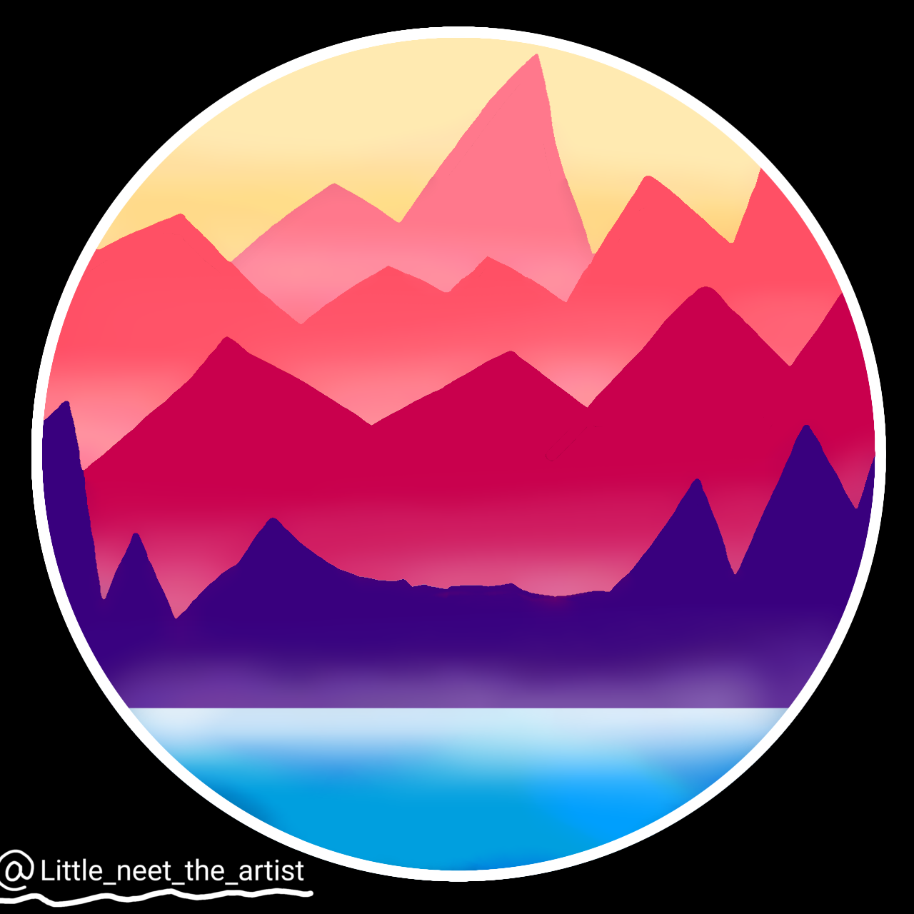 peaceful mountains ibisPaint