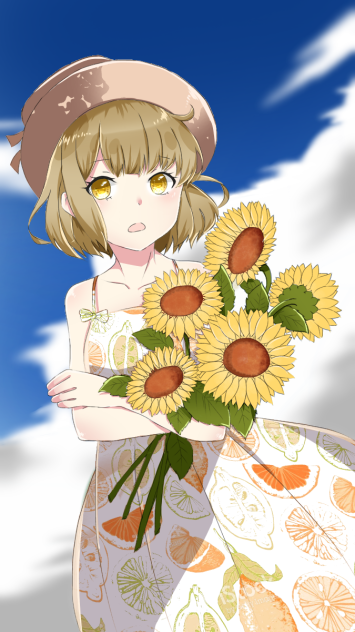 ～向日葵 とろろさんの線画お借りしました～