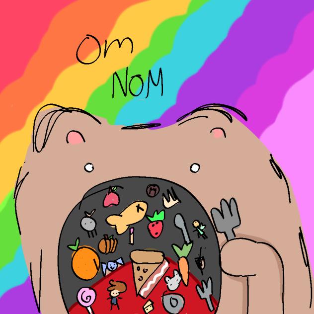 Simone got hungry 🌭🥧