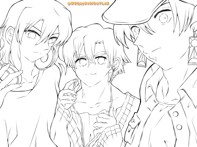 かまぼこ隊 2 線画