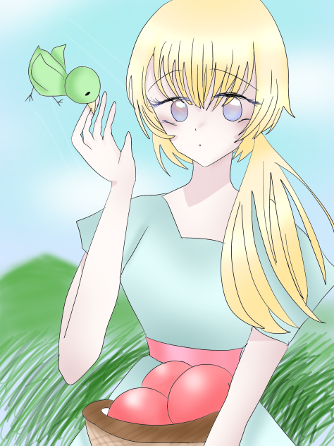 鮮やかな緑色