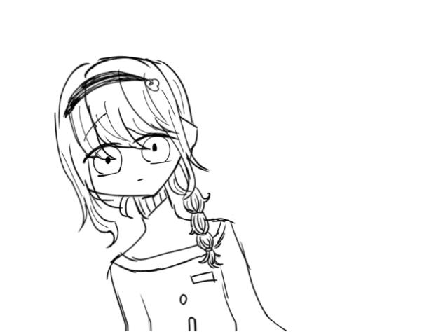 極寒の中で描いたオリキャラ