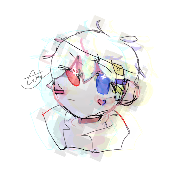 左利きで〜描くとこうなる〜「ムズイ！！！！！！！」