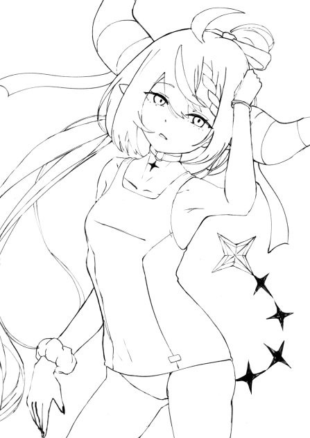 ラプラス・ダークネス塗り絵