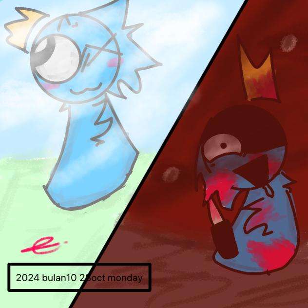 i drew with my crusty fingers!