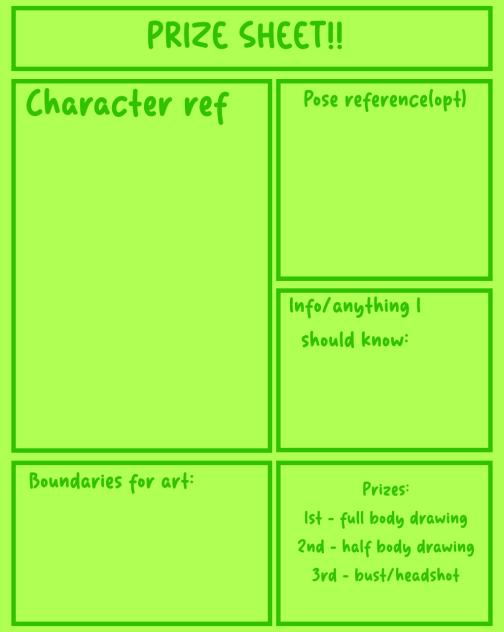 ౨ৎ・ Prize sheet