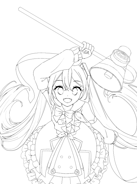 マジミラ2018線画
