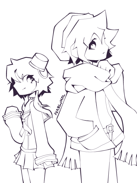 🪣Kanna + Shin Lineart🌱
