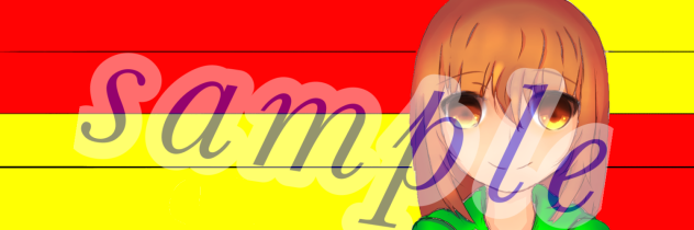女の子（ヘッダー、出品用）