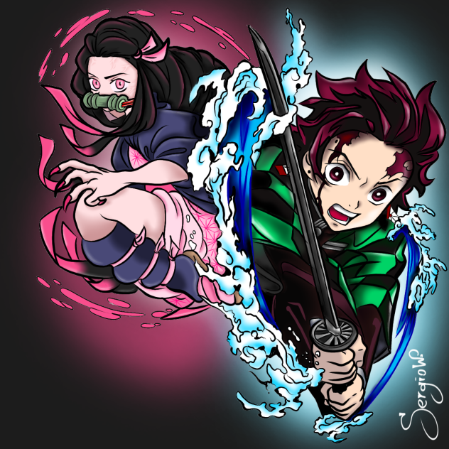 Tanjiro e Nezuko