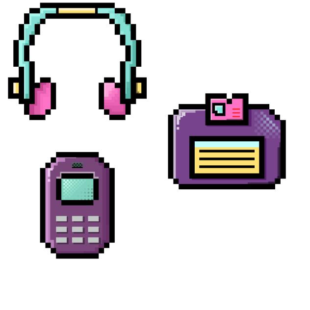 y2k headphones cellphone memory card