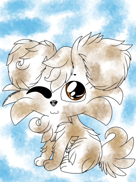 Watercolor Puppy