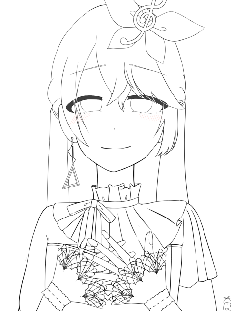 ニゴリン。線画