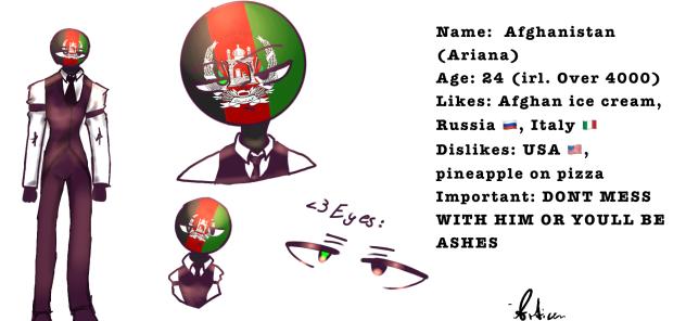 Afghanistan 🇦🇫 character information