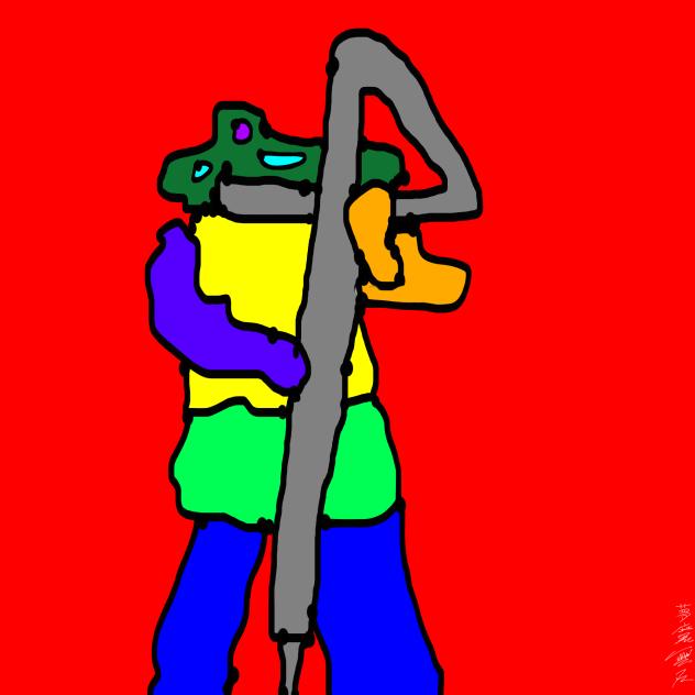 コントラバスフルート奏者