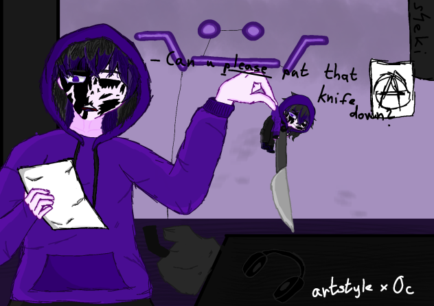 Can u pls put that knife down