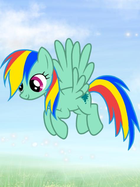 rainbow dash's twin sister Paint Splash