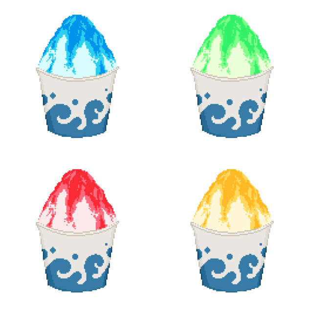 shaved ice (pixel)